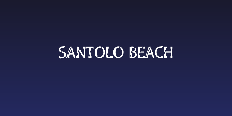 SANTOLO BEACH Social Header