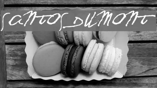 SANTOS DUMONT Font examples