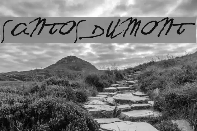 SANTOS DUMONT Font examples