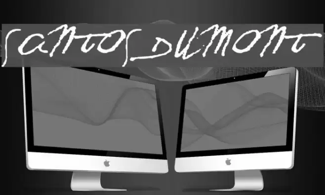 SANTOS DUMONT Font examples