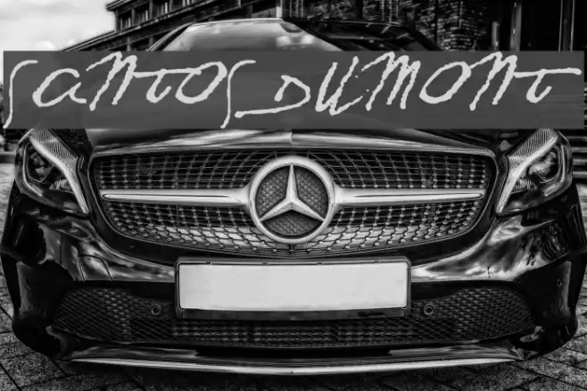 SANTOS DUMONT Font examples