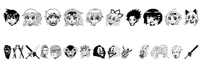 SAO Image Bold フォント その他の文字