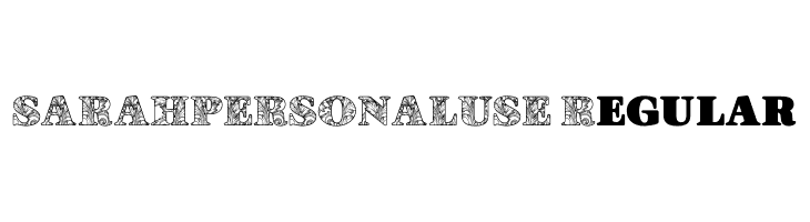SARAHPERSONALUSE-Regular  नि: शुल्क फ़ॉन्ट्स डाउनलोड