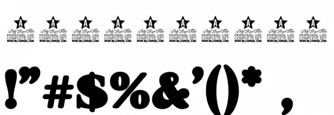 SARAHPERSONALUSE-Regular Font OTHER CHARS