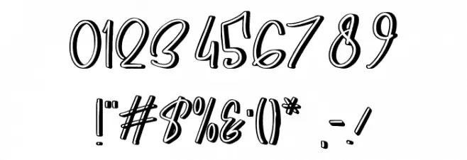 SAROIGO Font OTHER CHARS