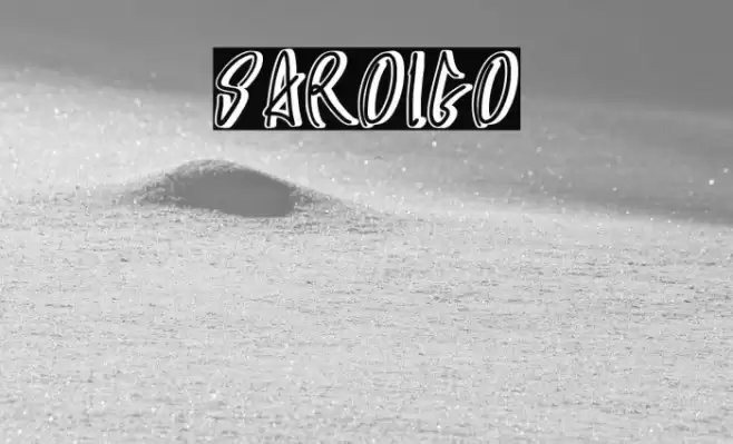 SAROIGO Font examples