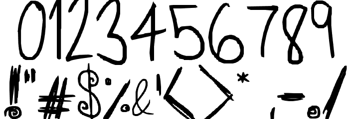 SASUnaru Font OTHER CHARS
