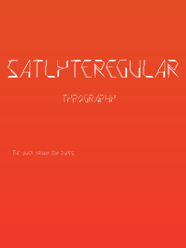 SATLYTERegular Poster