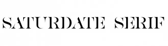 SATURDATE SERIF  नि: शुल्क फ़ॉन्ट्स डाउनलोड