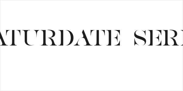 SATURDATE SERIF Logo