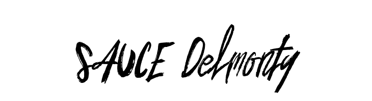 SAUCE Delmonty  les polices de caractères gratuit tlcharger