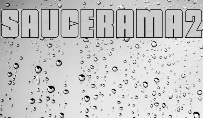 SAUCERAMA2 Font examples