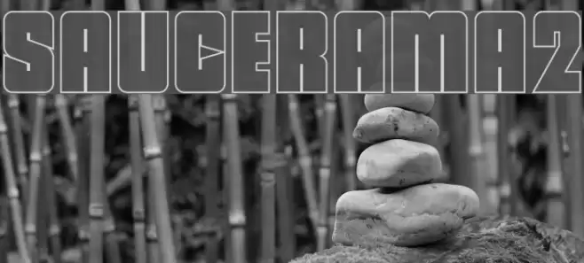 SAUCERAMA2 Font examples