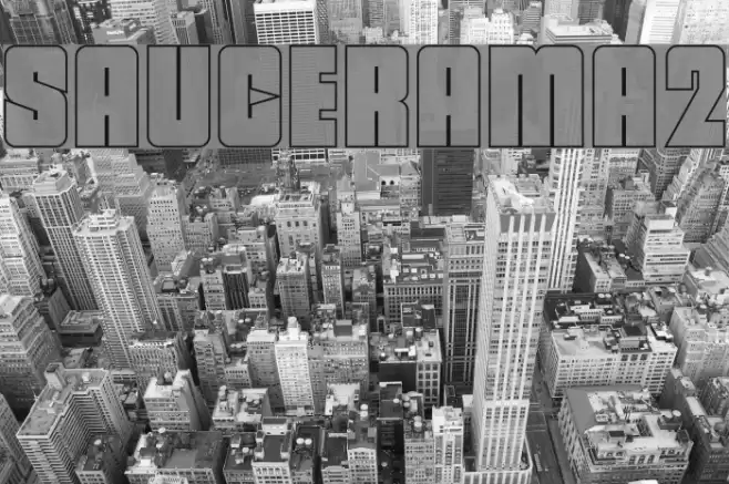 SAUCERAMA2 Font examples