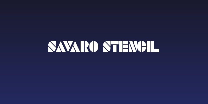 SAVARO STENCIL Social Header