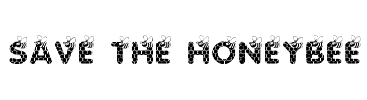 SAVE THE HONEYBEE  नि: शुल्क फ़ॉन्ट्स डाउनलोड