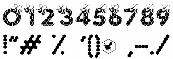 SAVE THE HONEYBEE Font OTHER CHARS