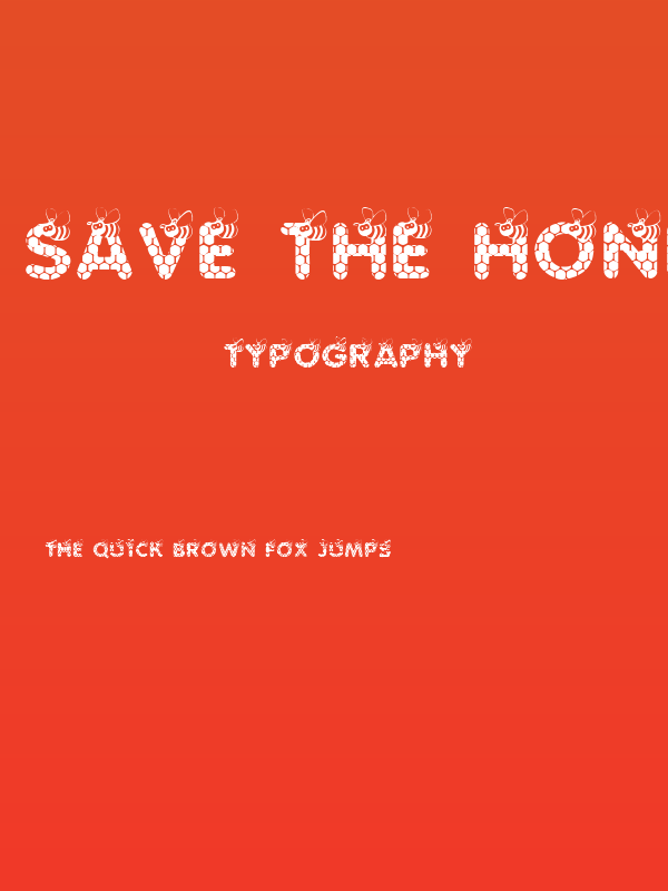 SAVE THE HONEYBEE Poster