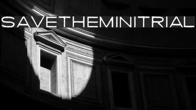 SAVETHEMINI-TRIAL Font examples