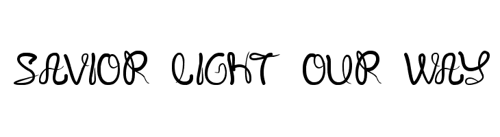 SAVIOR LIGHT OUR WAY Font