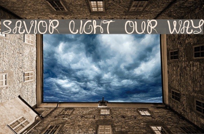 SAVIOR LIGHT OUR WAY Font examples