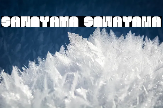 SAWAYAMA SAWAYAMA Example 2