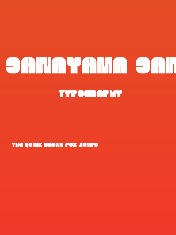 SAWAYAMA SAWAYAMA Poster