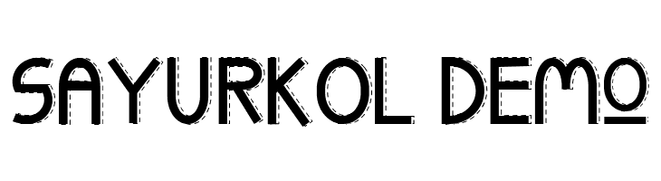 SAYURKOL Demo Font