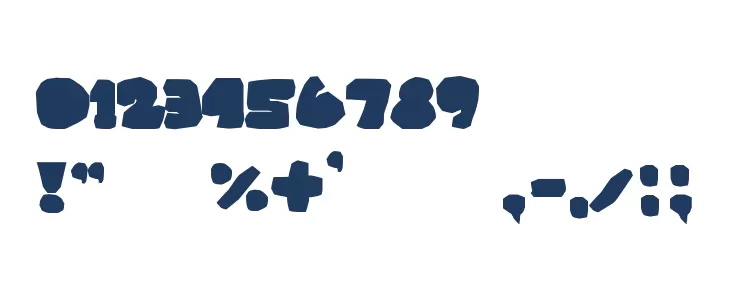 SAYsomething!!! Font OTHER CHARS