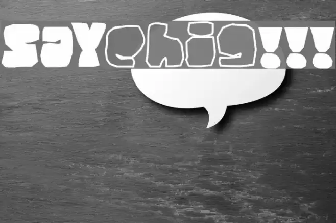 SAYsomething!!! Font examples