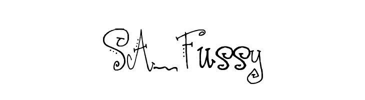 SA_Fussy Font