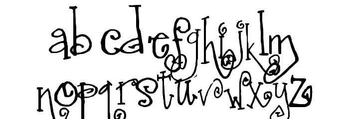 SA_Fussy Font LOWERCASE