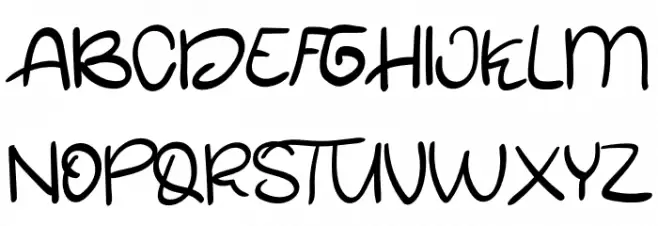 SaTnight Font UPPERCASE
