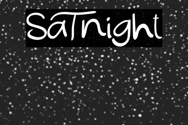 SaTnight Font examples