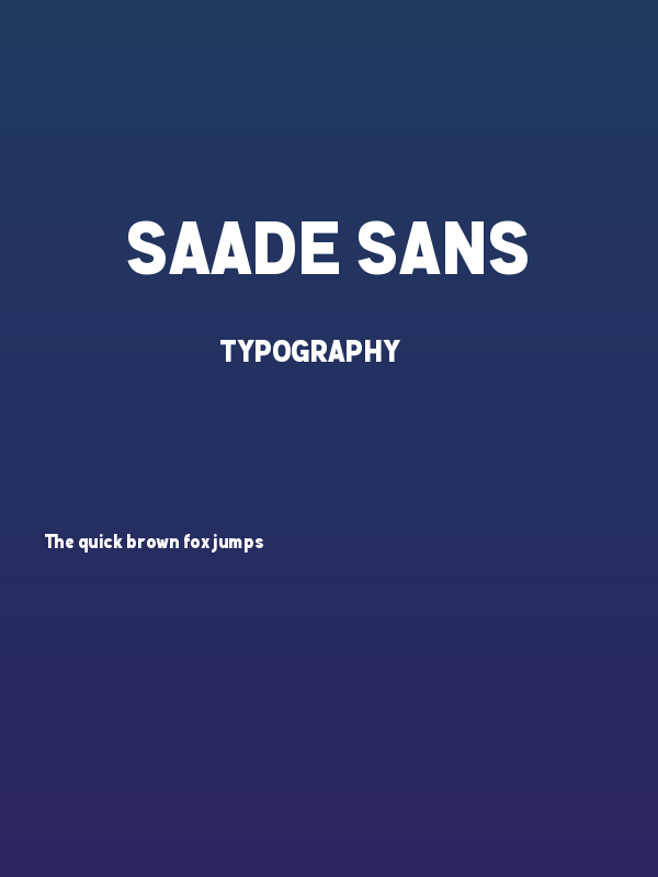 Saade Sans Poster
