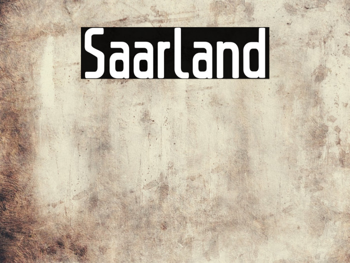 Saarland Font examples