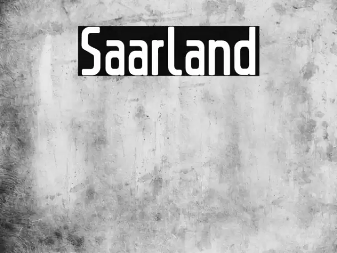 Saarland Font examples