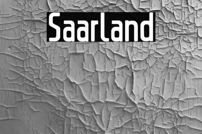 Saarland Font examples