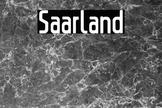 Saarland Font examples