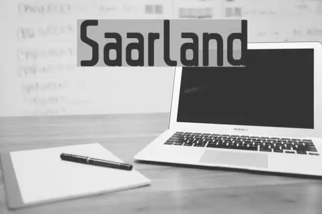 Saarland Font examples