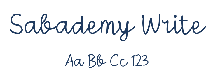 Sabademy Write Font Preview