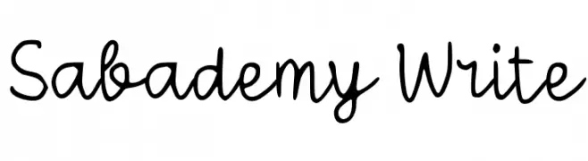Sabademy Write  Frei Schriftart Herunterladen