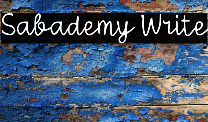 Sabademy Write Example 1