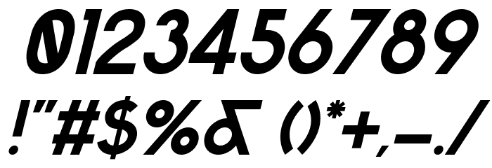 Sabado-Italic Font OTHER CHARS
