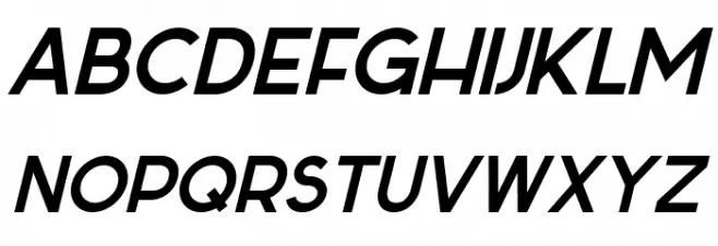 Sabado-Italic Schriftart Groß