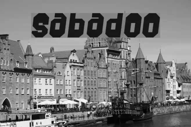 Sabadoo Font examples