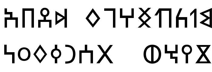 SabaeanGG Font LOWERCASE