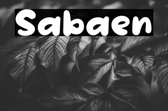Sabaen फ़ॉन्ट examples