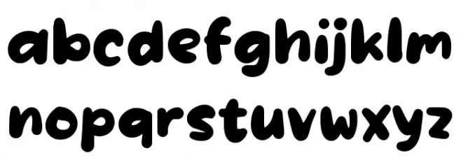 Sabaen फ़ॉन्ट लोअरकेस