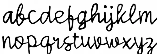 Sabagia Font LOWERCASE